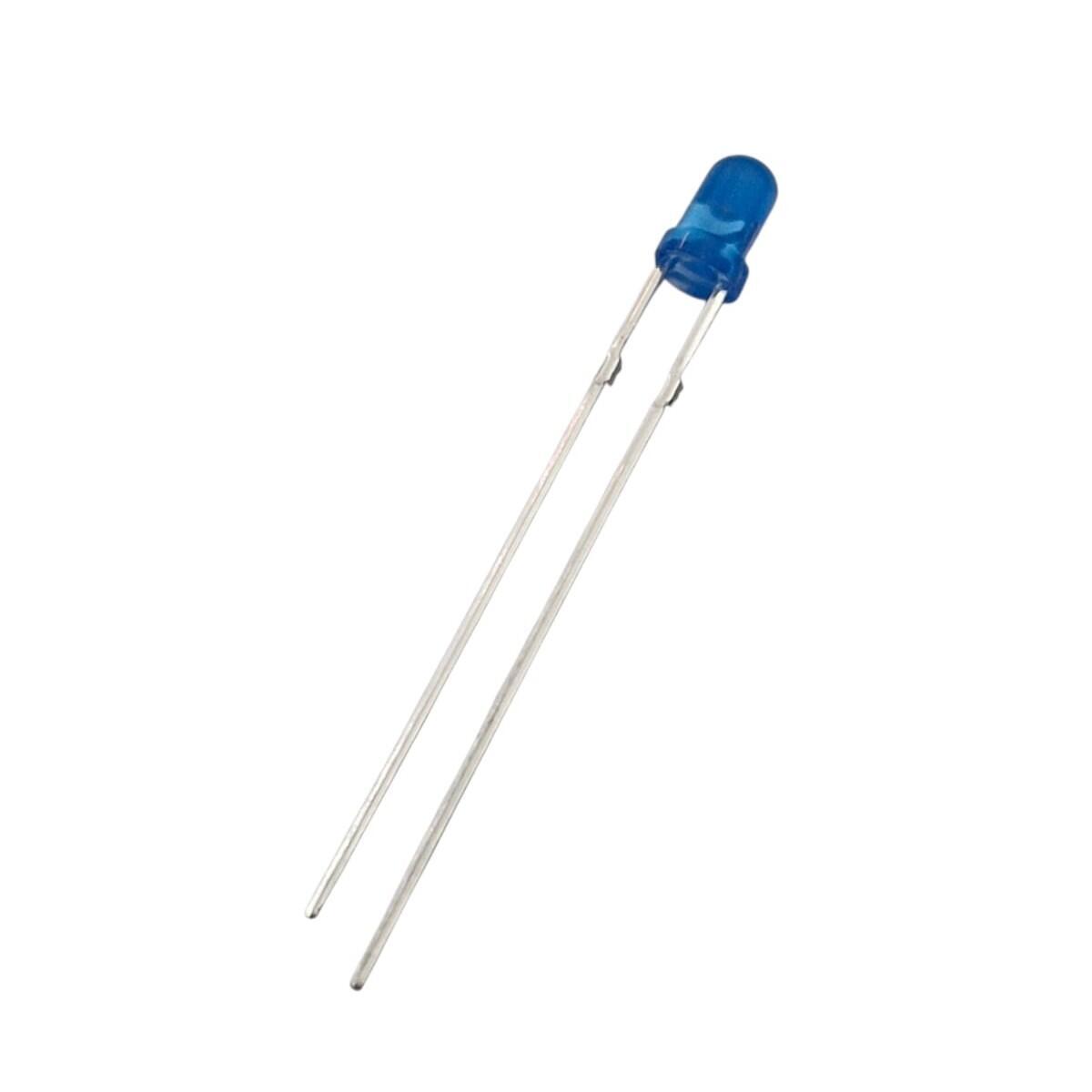 Kit com 1000x LED 3MM Azul Difuso ST-300BB-L Alto Brilho - Imagem 2
