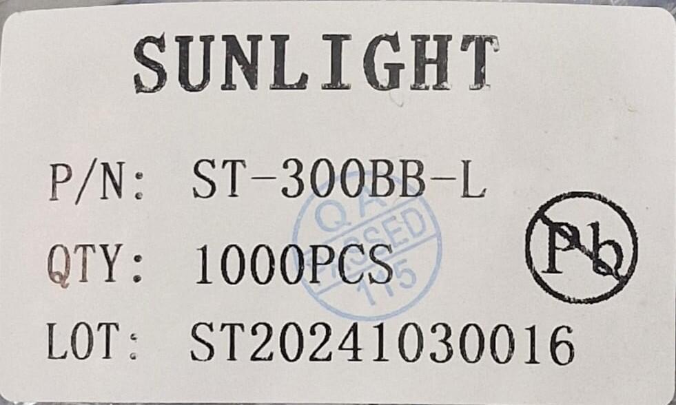 Kit com 1000x LED 3MM Azul Difuso ST-300BB-L Alto Brilho - Imagem 3