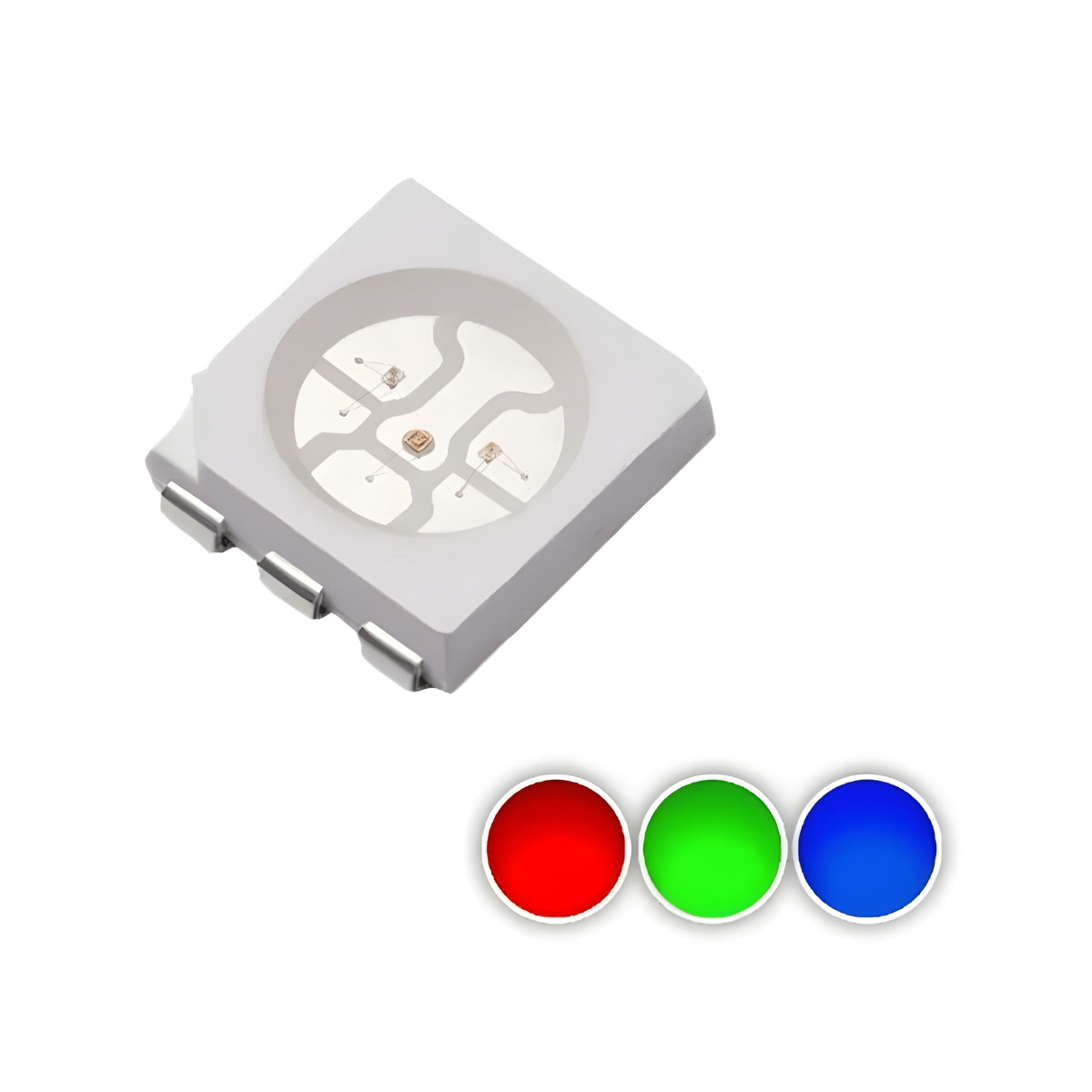 Embalagem com 1.000x Led Smd 5050 RGB Anodo Comum - Imagem 2