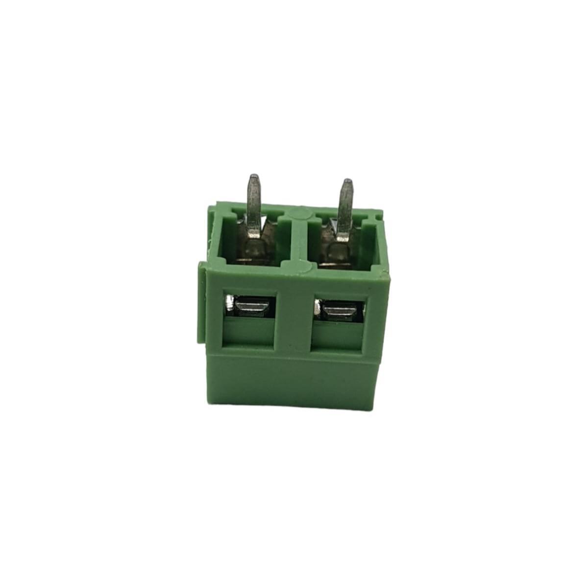 Kit com 100x Conector Borne 2 Vias 10mm GS009S-5.0-02P-4B Verde - Imagem 2