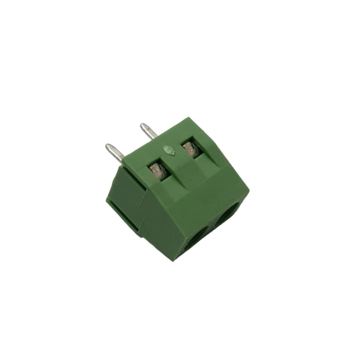 Kit com 100x Conector Borne 2 Vias 10mm GS009S-5.0-02P-4B Verde - Imagem 3