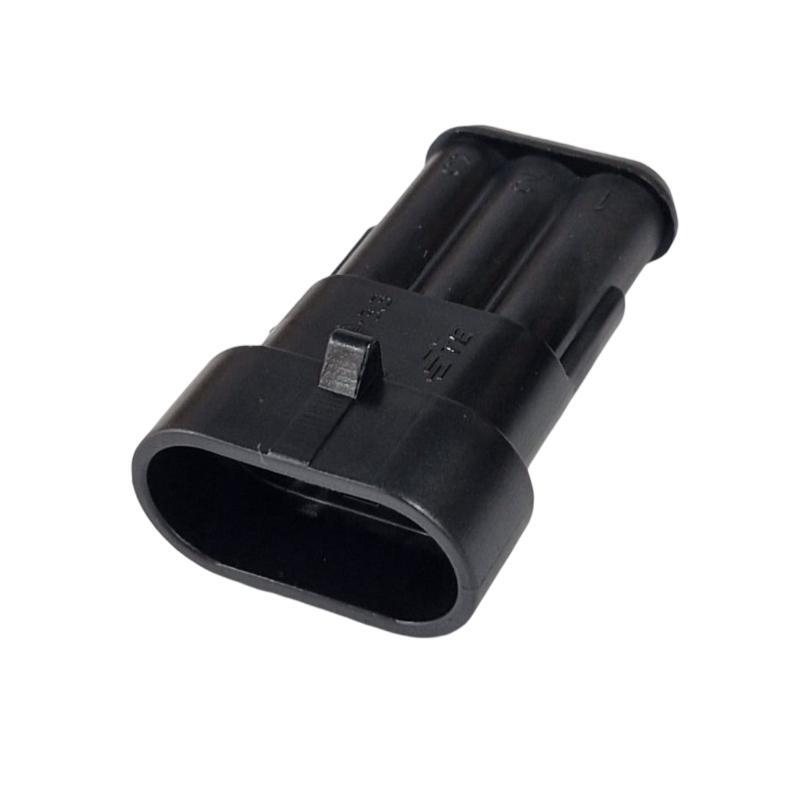 Kit com 100x Conector Superseal Macho 3 Pinos DJ7031-1.5-11-3P - Imagem 4