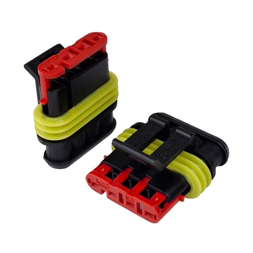 Kit com 200x Conector Superseal Femea 4 pinos DJ7041-1.5-21-4P - Imagem 3