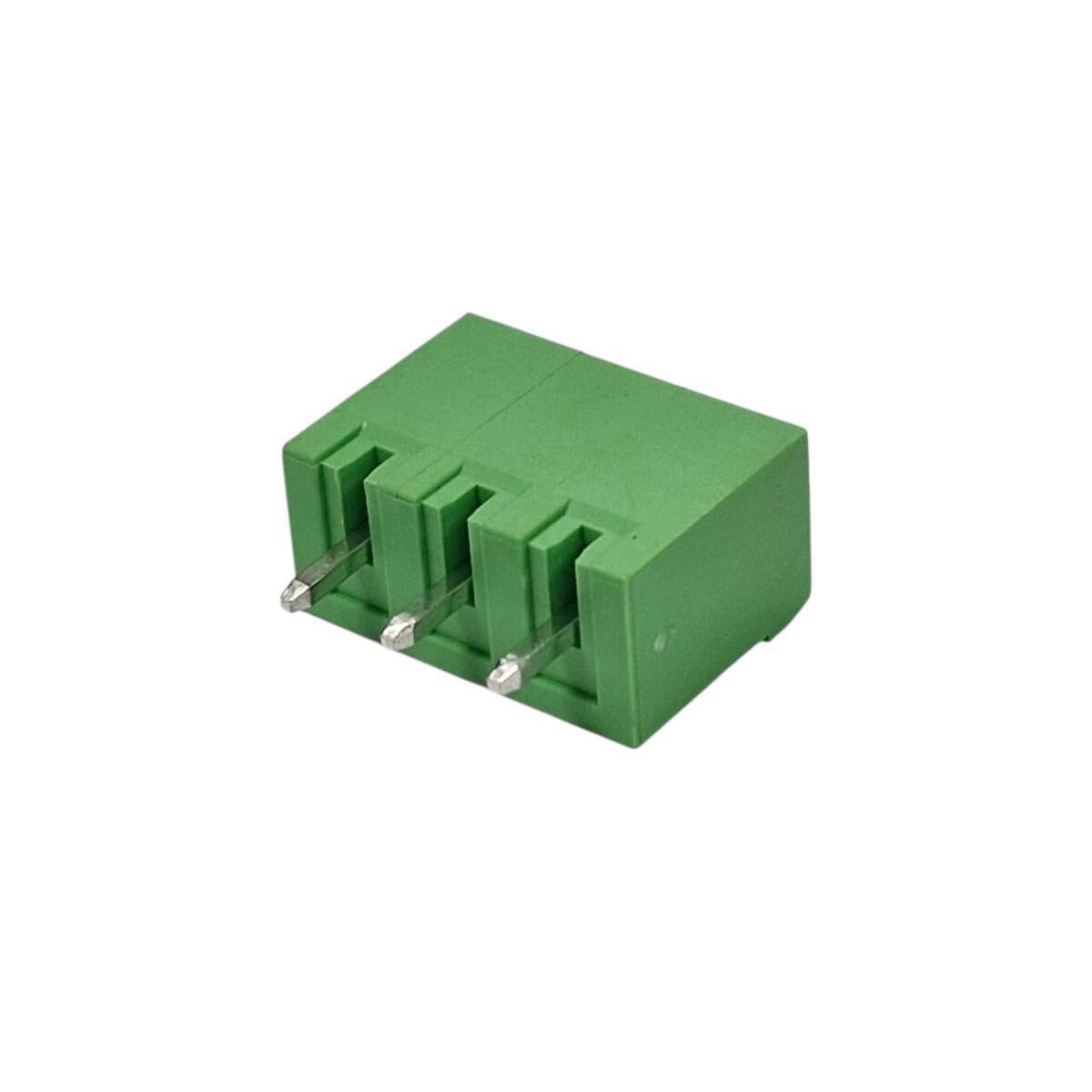 Kit com 200x Conector Borne 3 Vias Macho 180G 2EDGVC-5.08-03P-14-00 Verde - Imagem 2