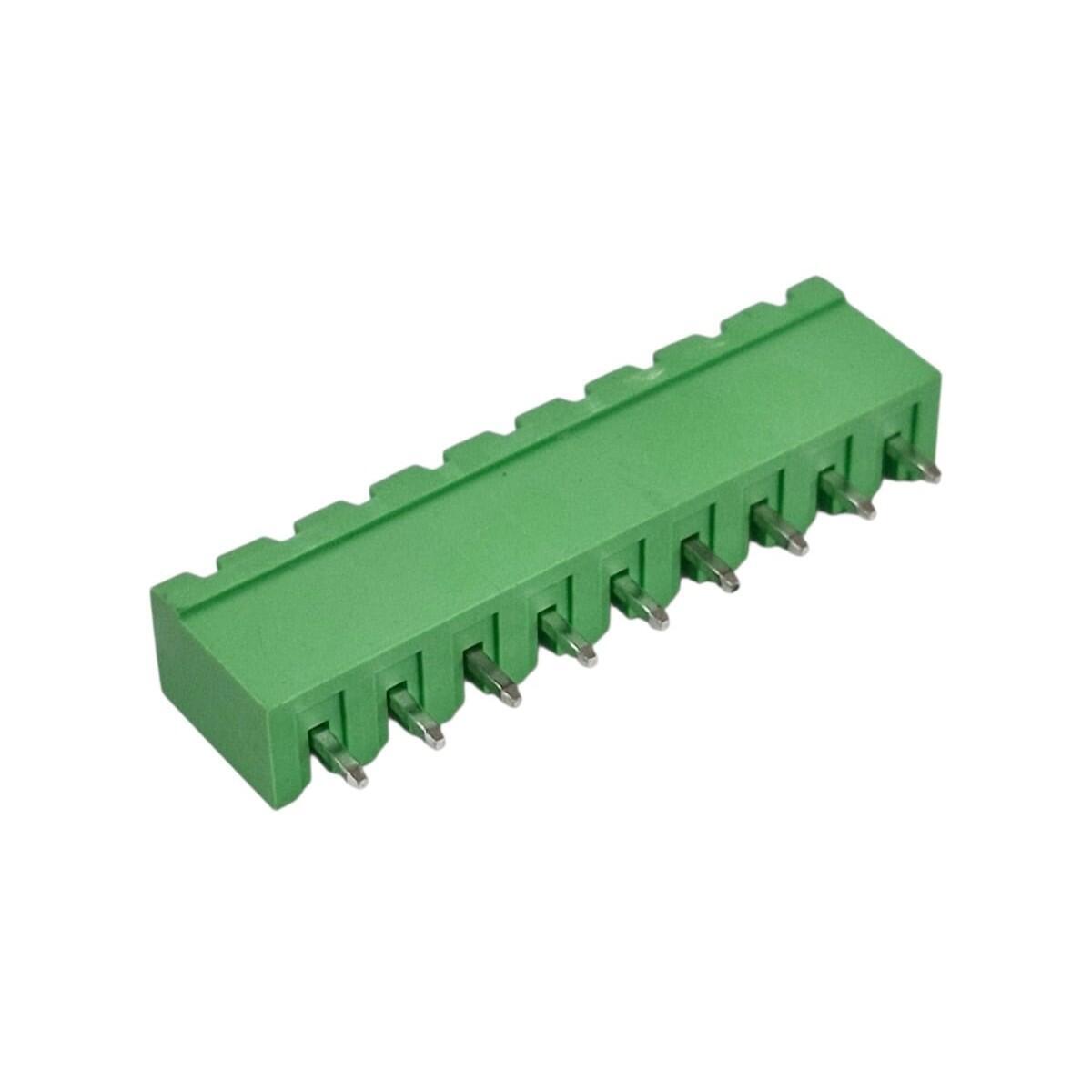Kit com 100x Conector Borne 9 Vias Macho 180G 2EDGVC-5.08-09P-14-00 Verde - Imagem 2