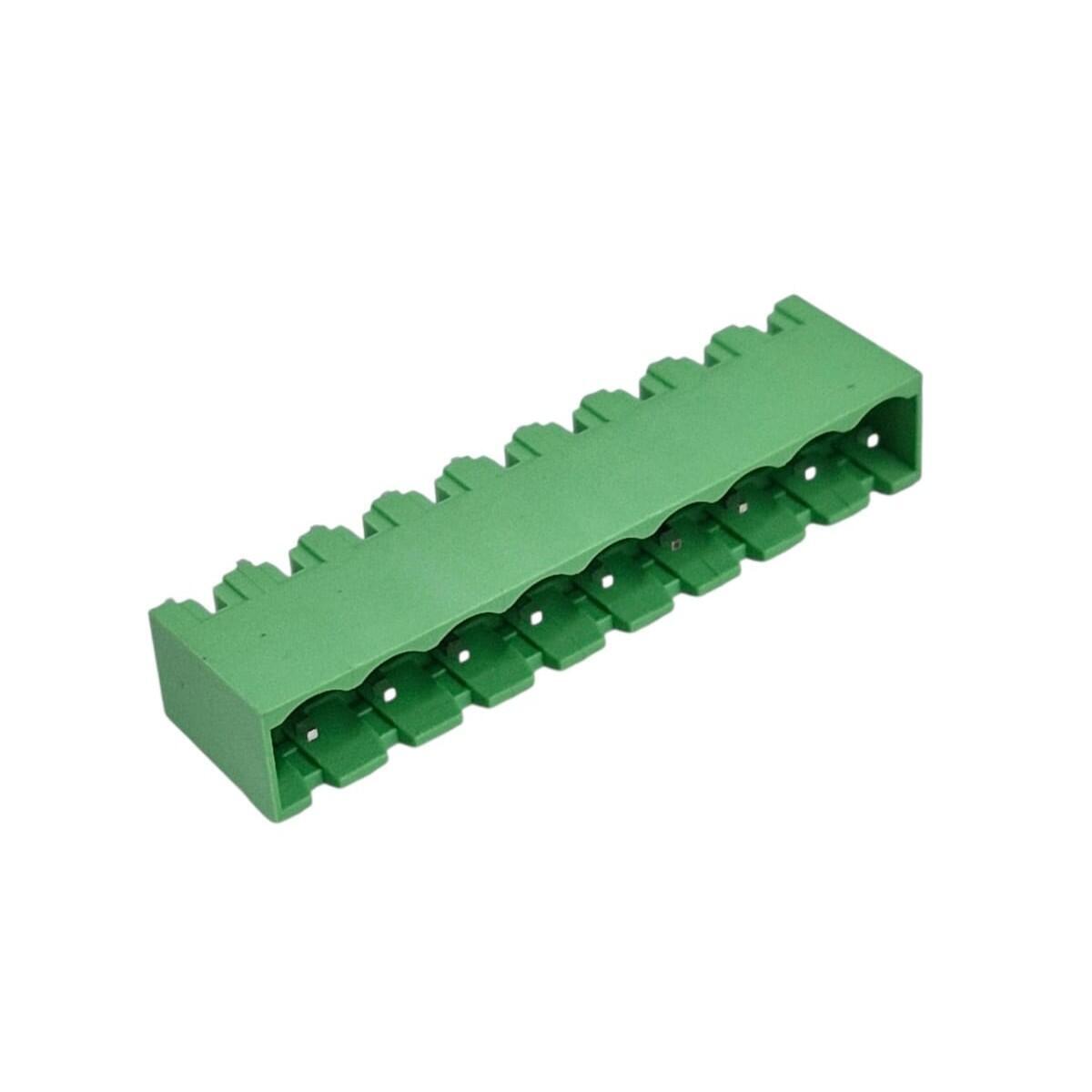 Kit com 100x Conector Borne 9 Vias Macho 180G 2EDGVC-5.08-09P-14-00 Verde - Imagem 3