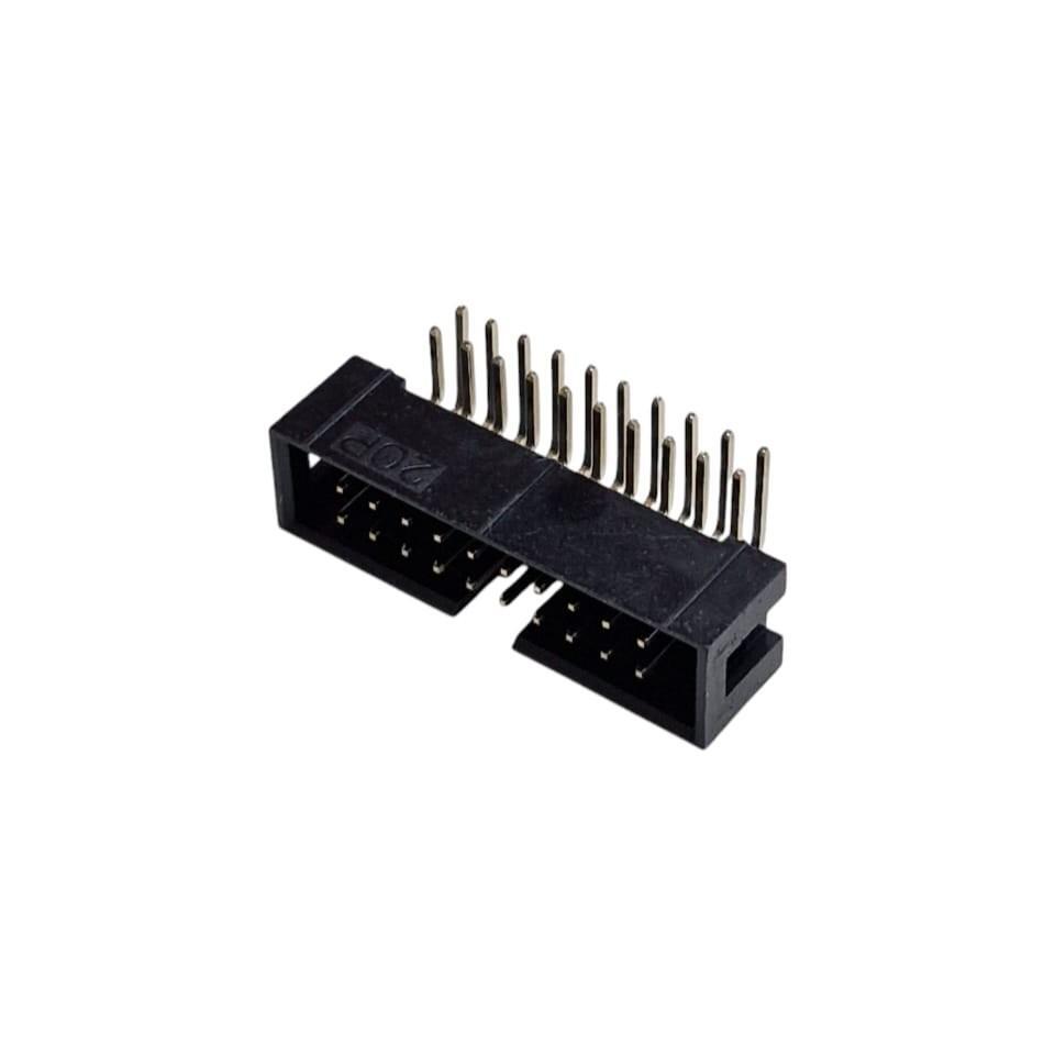 Kit com 50x Conector Box Header 2X10 2,54mm 90g Sem Injetor - Imagem 2