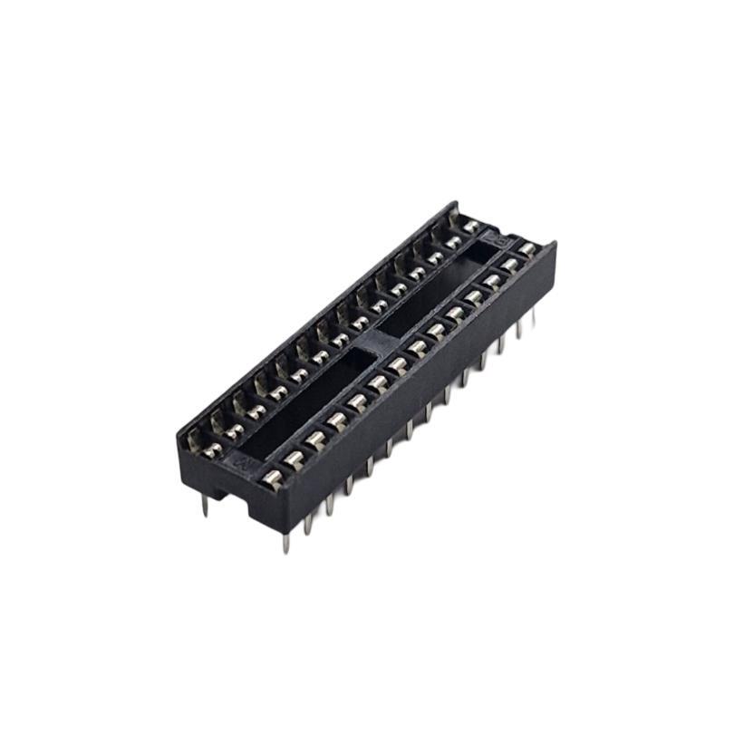 Kit com 12x Soquete Estampado 7,62mm 28 Pinos DS1009-28AT1NS-0A2 estreito - Imagem 3