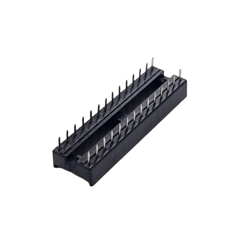 Kit com 12x Soquete Estampado 7,62mm 28 Pinos DS1009-28AT1NS-0A2 estreito - Imagem 4