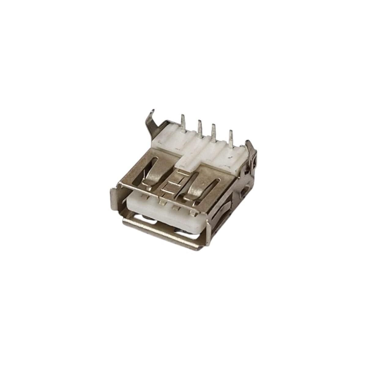 Kit com 100x Conector USB Fêmea Tipo A 90 Graus DIP para Placa - Imagem 2