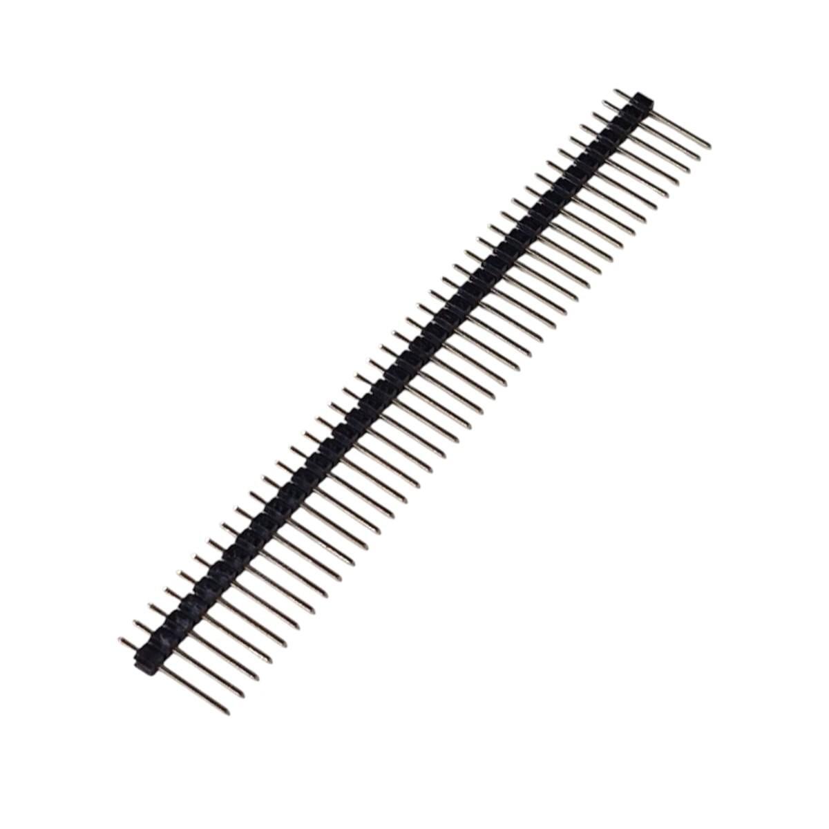 Kit com 200x Barra de Pinos 1x40 2,54mm Reta Connfly Dourada DS1021-1*40SF132-B - Imagem 2