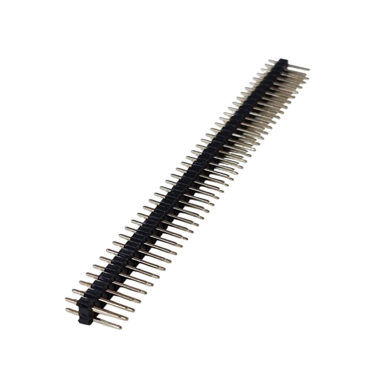 Kit com 100x Barra de Pinos 2x40 2,54mm Reta Dourada DS1021-2*40SF11-B - Imagem 2