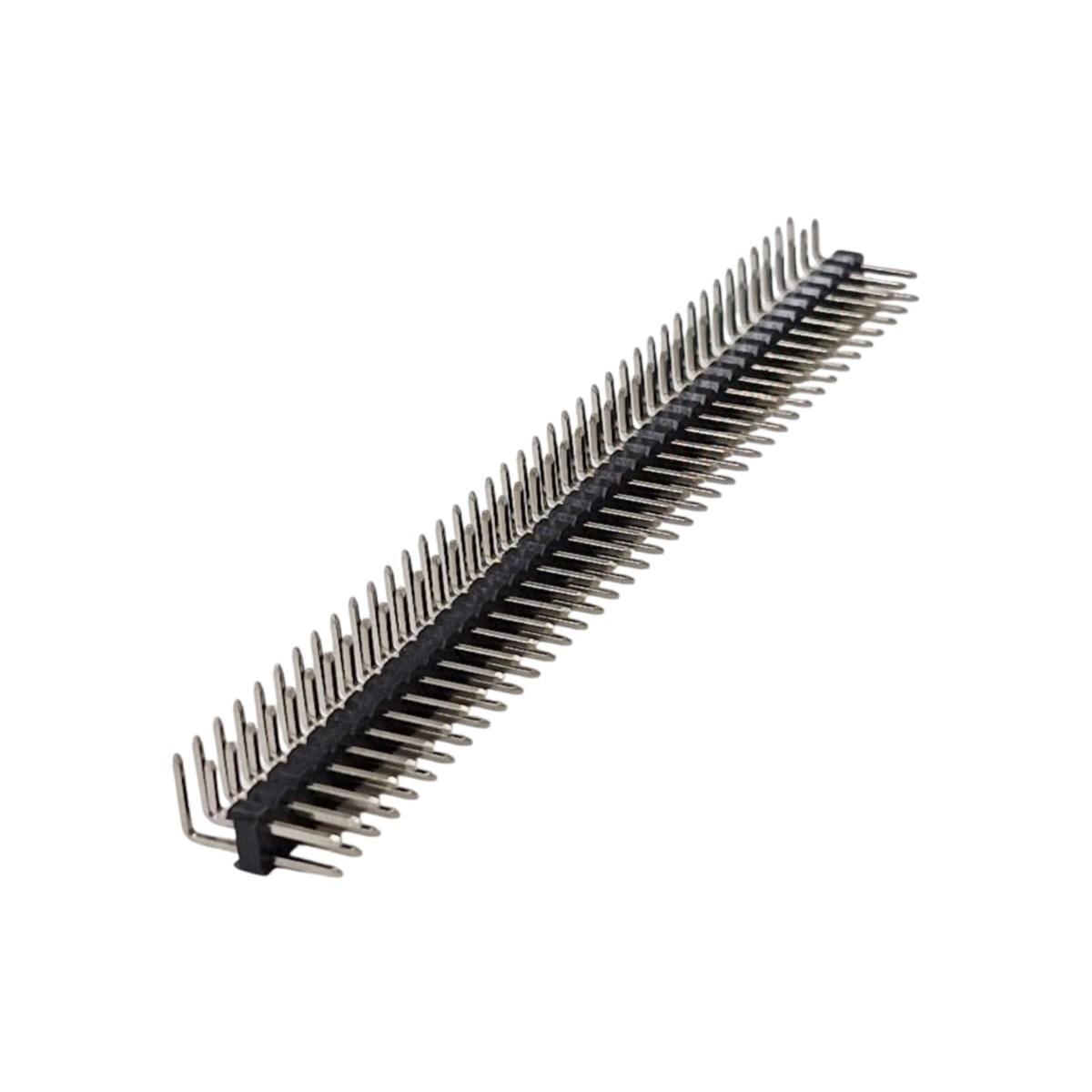 Kit com 10x Barra de Pinos 2x40 90 Graus 2,54mm - Imagem 2