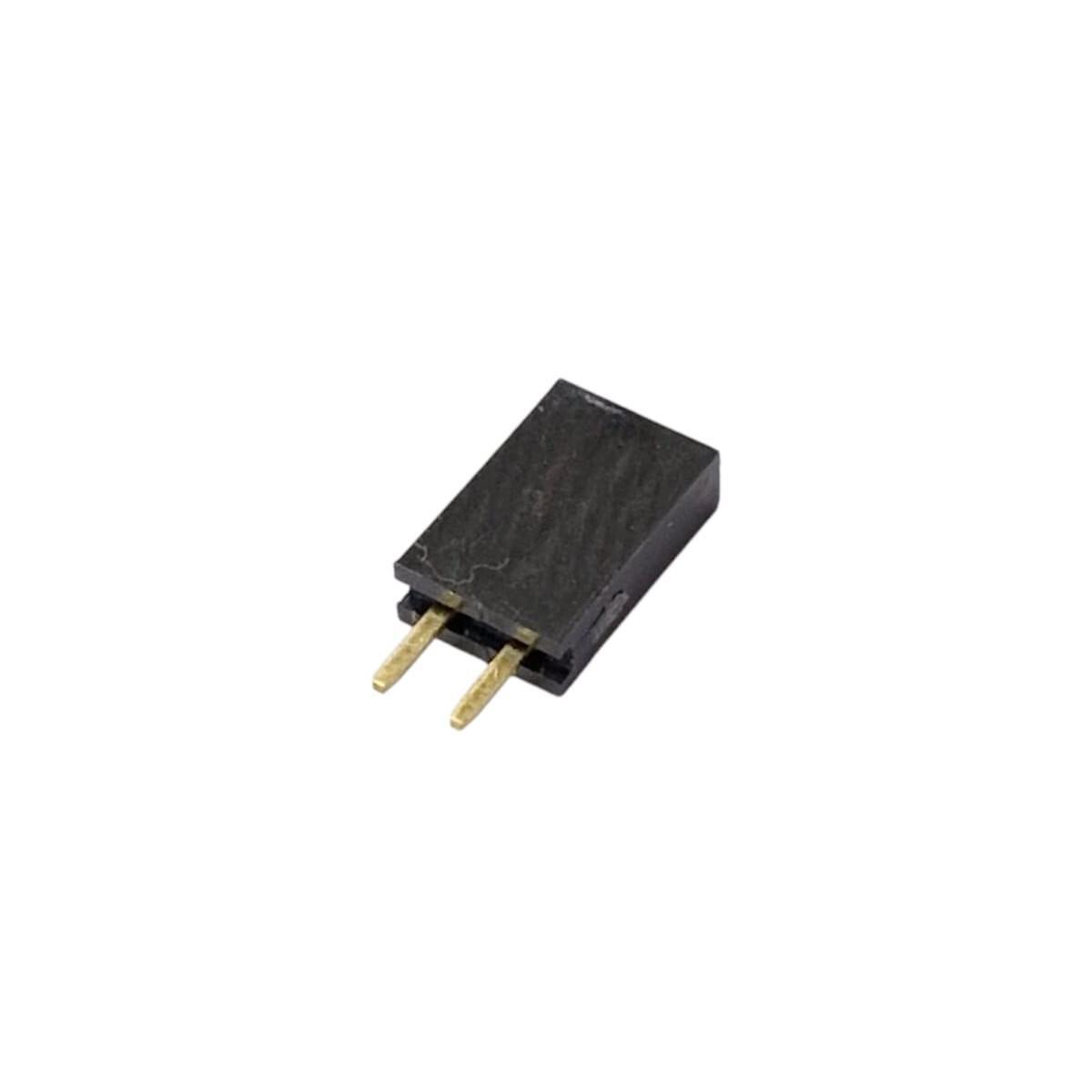 Kit com 10x Conector Jumper Macho 2 Vias 2,54mm 180 Graus - Imagem 2