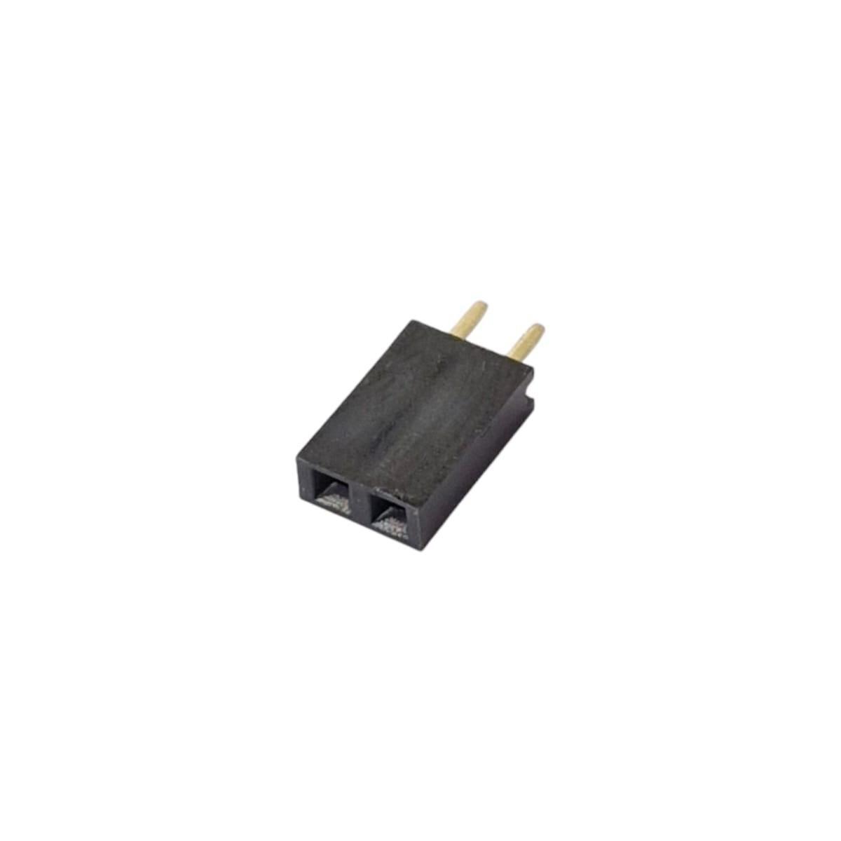 Kit com 10x Conector Jumper Macho 2 Vias 2,54mm 180 Graus - Imagem 3