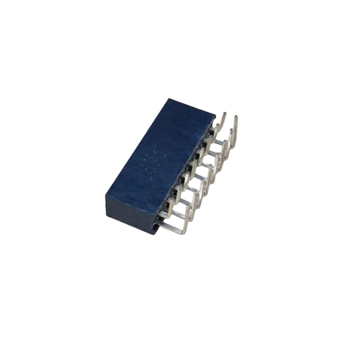 Kit com 50x Conector Fêmea Mini Modu 2x8 90 Graus 16 Pinos 2,54mm - Imagem 2