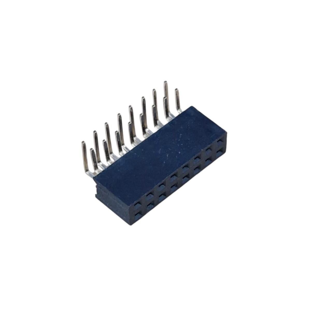 Kit com 50x Conector Fêmea Mini Modu 2x8 90 Graus 16 Pinos 2,54mm - Imagem 3
