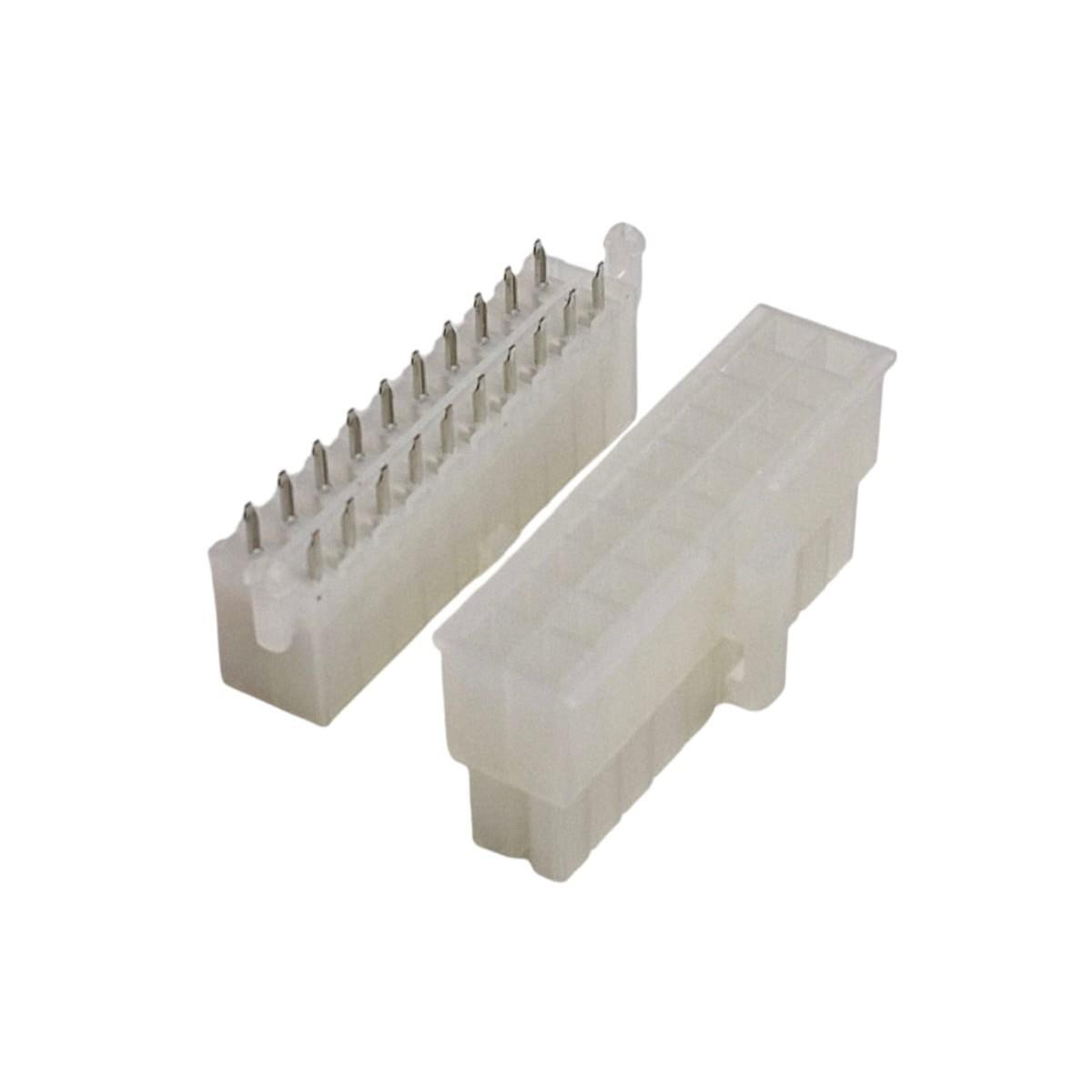 Kit com 10x Conector Mini Fit 2x10 Fêmea 180 Graus 20 Vias - Imagem 2