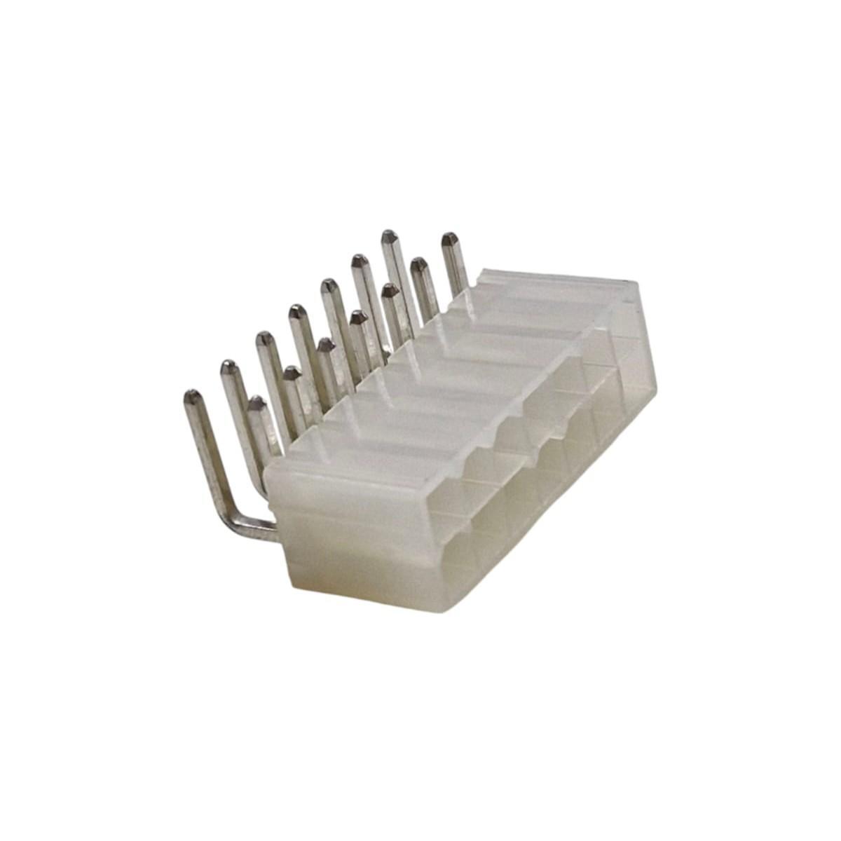 Kit com 50x Conector Mini Fit 2x7 Macho 90 Graus 14 Pinos - Imagem 2