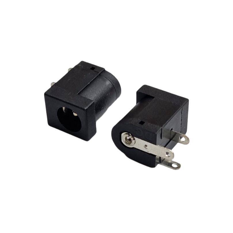 Kit com 100x Conector Jack DC Fêmea 2,1mm DC-005 90 Graus - Imagem 3