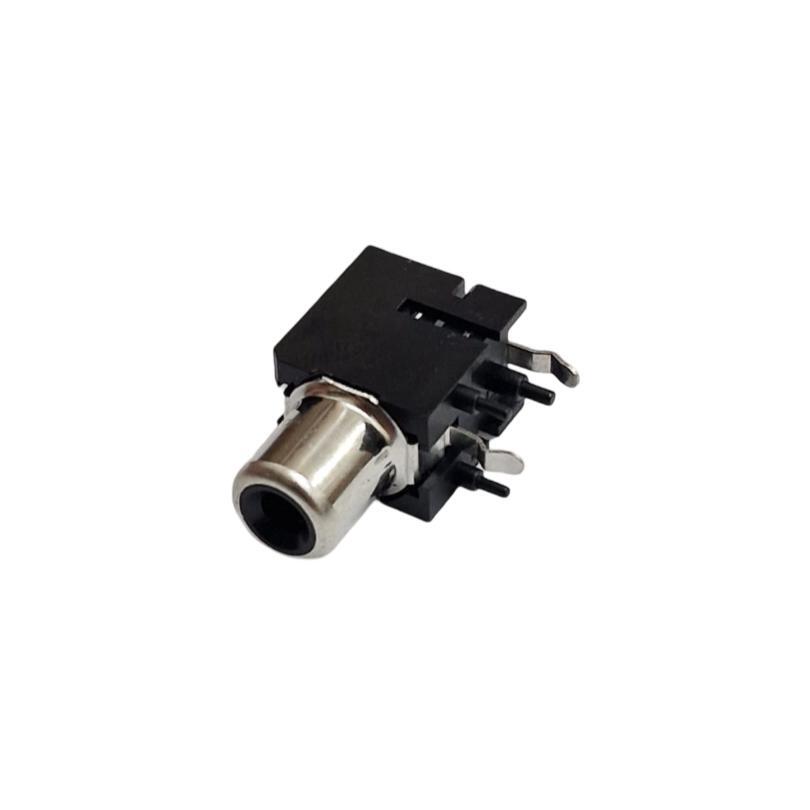 Kit com 200x Conector Jack RCA Fêmea AV-8,4-9B Preto para Placa PCB 90 - Imagem 3