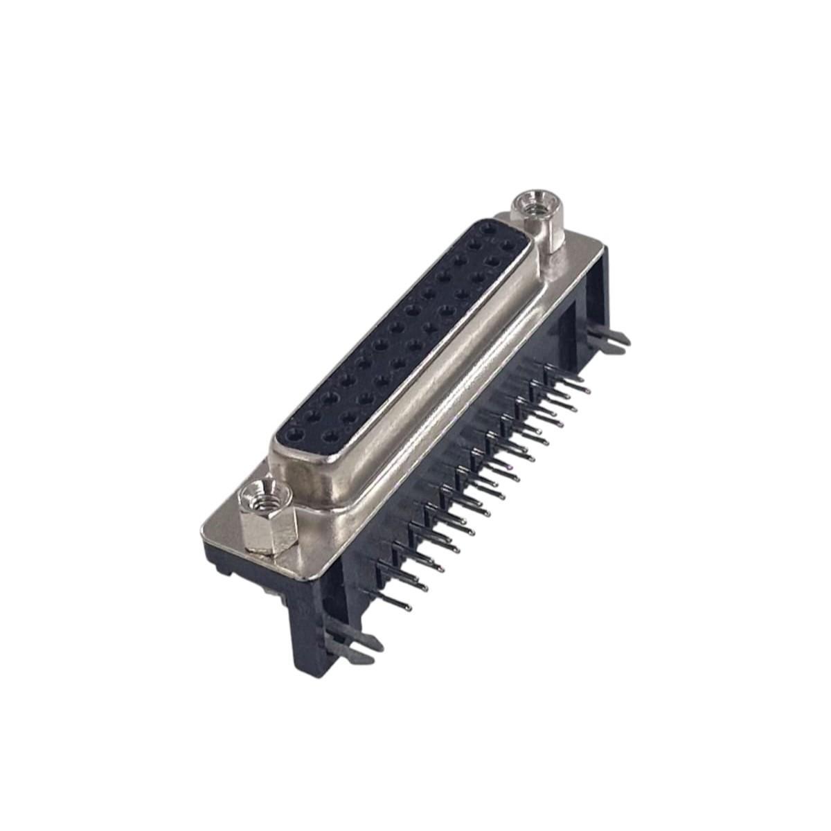 Kit com 5x Conector DB25 Fêmea 90 Graus Para Cabo Flat - Imagem 2