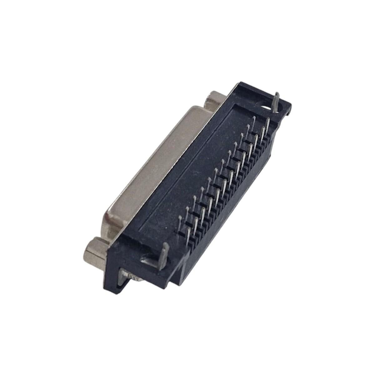 Kit com 5x Conector DB25 Fêmea 90 Graus Para Cabo Flat - Imagem 3