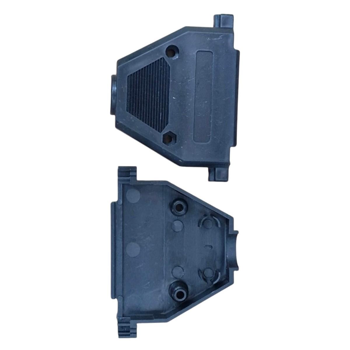 Kit com 10x Capa Adaptadora DB25 Plástica Preta Kit Curto com Parafusos - Imagem 2