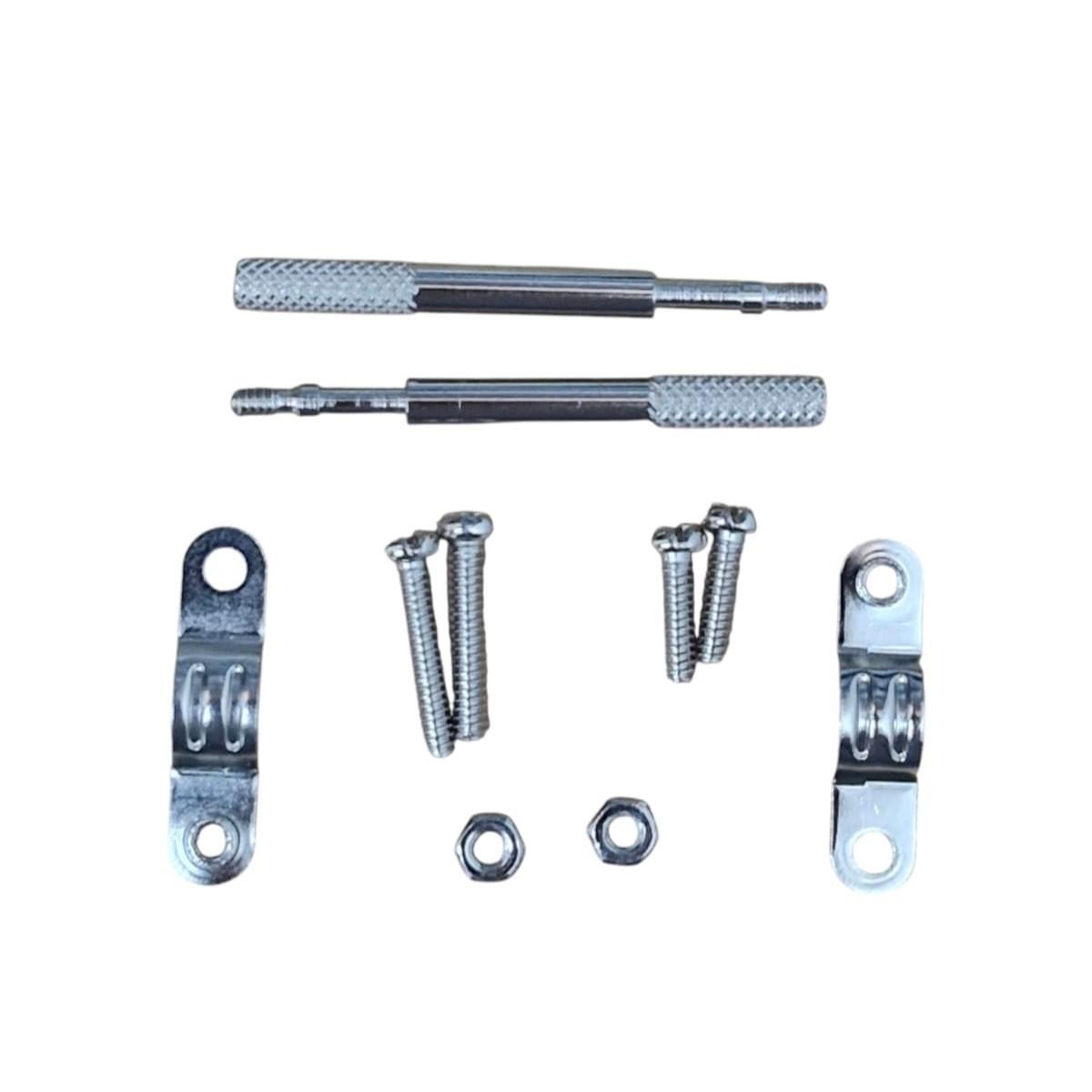 Kit com 10x Capa DB25 Cinza com Kit Parafuso Trava Longo - Imagem 2