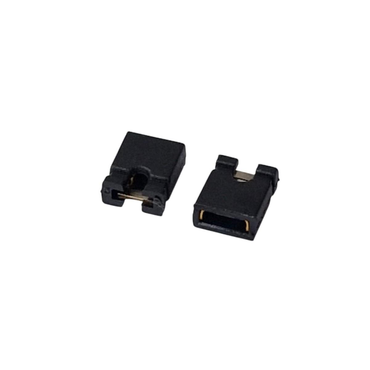 Kit com 2.000x Conector Micro Jumper Fêmea Sem Haste 2,54mm Preto - Imagem 2