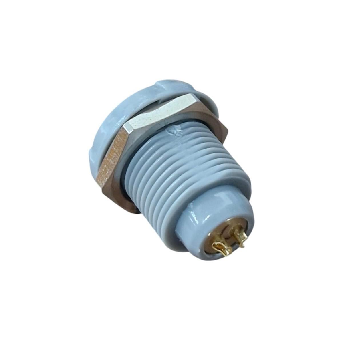 Kit Conector Medi-Snap 2 Vias Macho e Fêmea Cinza Push-Pull - Imagem 2