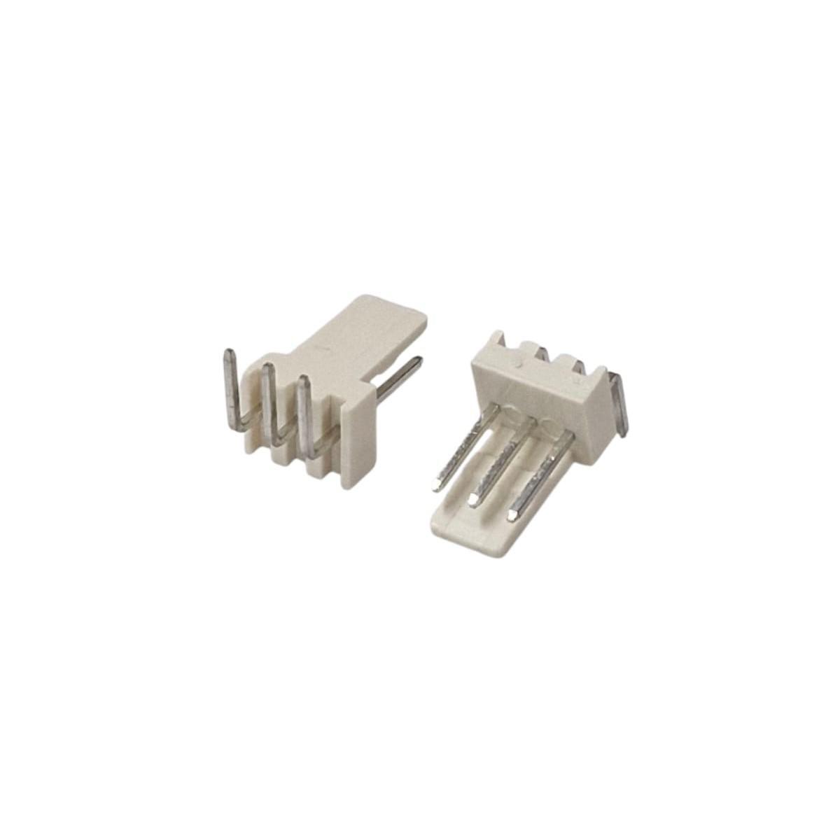 Kit com 50x Conector I.D KK 3 Vias Macho 90g 2,54mm DS1070-3MRV6A