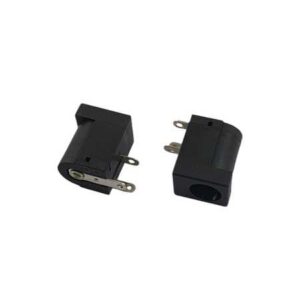 Kit com 100x Conector Jack DC Fêmea 2,1mm DC-005 90 Graus