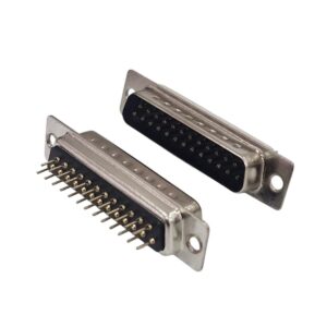 Kit com 50x Conector D-Sub 25 Pinos Macho DS1034-25MBNSiSS Gold Flash