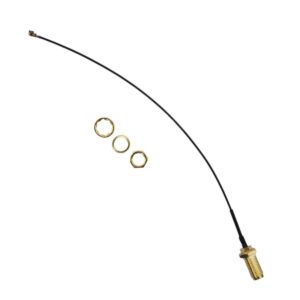 Kit com 10x Cabo Pigtail RP-SMA Fêmea / U.FL 15cm para Antena WiFi RF