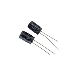 Kit com 500x Capacitor Eletrolitico 220uf 50v 20% -40c+105c 8x12mm