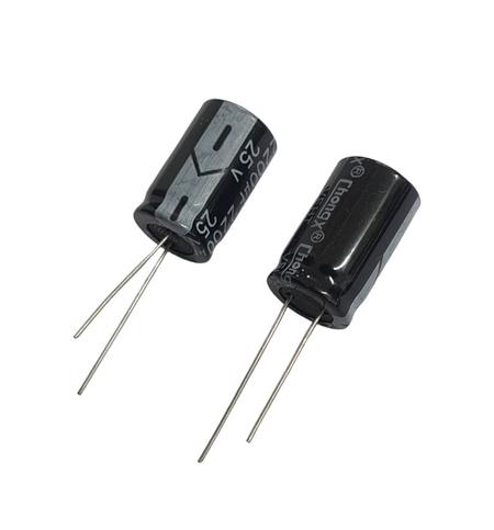 Kit com 200x Capacitor Eletrolítico Chongx 2200uF 25V 13x21mm 105C Radial