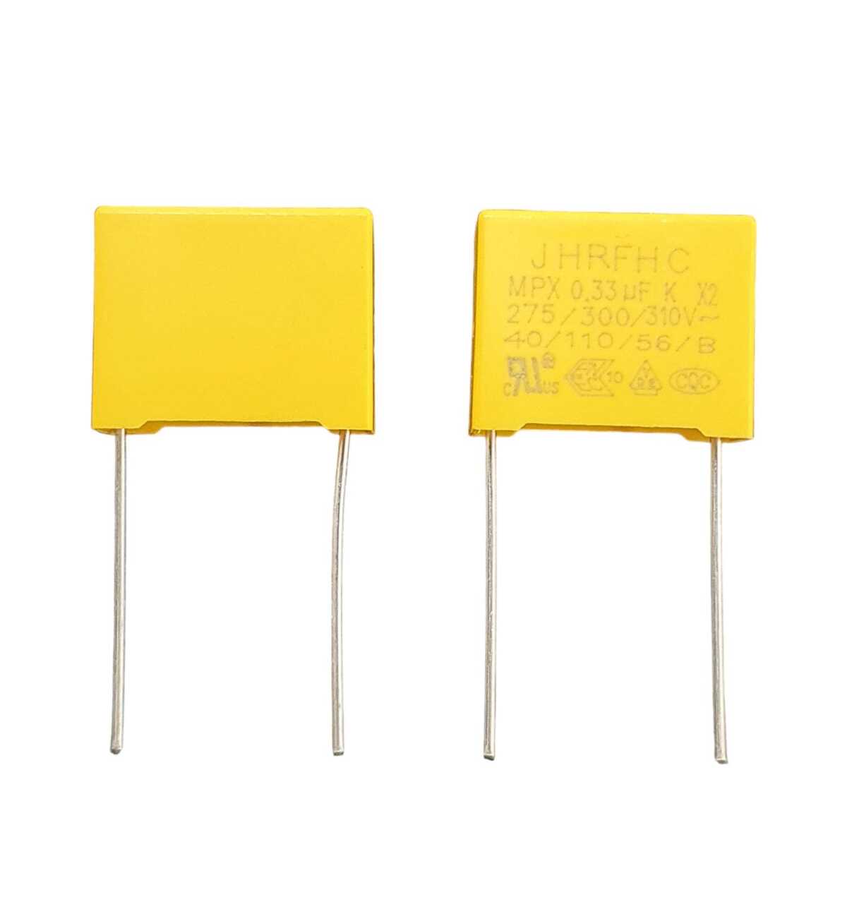 Kit com 200x Capacitor Polipropileno 330Nf/310Vac MKP-310VAC-334K-P15