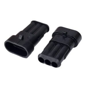 Kit com 100x Conector Superseal Macho 3 Pinos DJ7031-1.5-11-3P