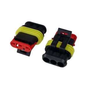 Kit com 200x Conector Superseal Femea 3 Pinos DJ7031-1.5-21-3P