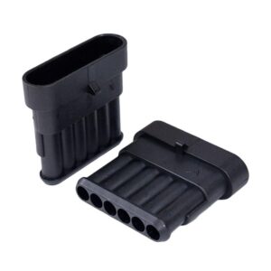 Kit com 100x Conector Superseal Macho 6 Pinos DJ7061-1.5-11-6P