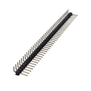 Kit com 200x Barra de Pinos 1x40 90 Graus 2,54mm DS1022-1x40RDF11-B