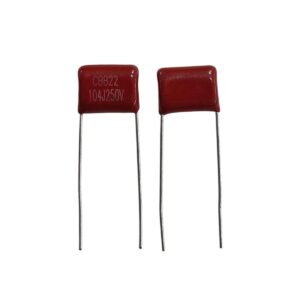 Kit com 200x Capacitor Poliéster CBB22 100nF 250V 104J Passo 10mm