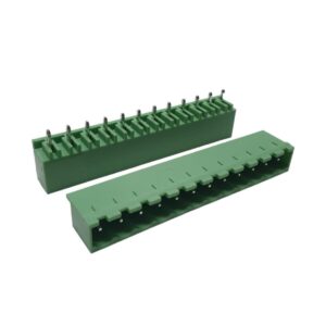 Kit com 50x Conector Borne 12 Vias Macho 180G 2EGTVC-5.08-12-14-00 Verde