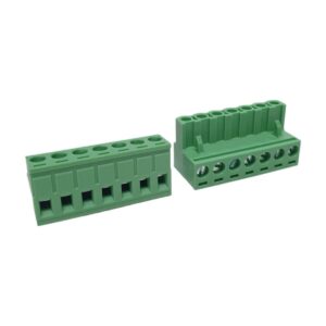 Kit com 192x Conector Borne 7 Vias Femea 90G 2EGTK-5.08-07-14-000 Verde