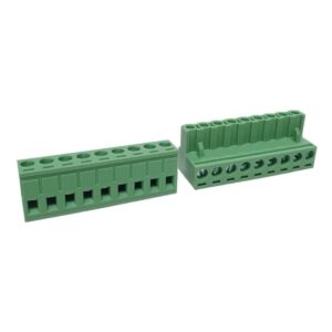 Kit com 50x Conector Borne 9 Vias Femea 90G 2EGTK-5.08-09-14-00 Verde