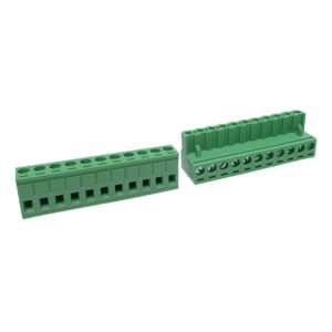 Kit com 192x Conector Borne 11 Vias Femea 90G 2EGTK-5.08-11-14-00 Verde