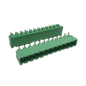 Kit com 192x Conector Borne 12 Vias Macho 90G 2EGTRC-5.08-12-14-00 Verde