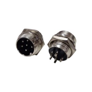Kit com 50x Conector Mike 6 Vias Macho GX16-6 LS3005-3012