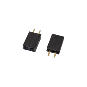 Kit com 10x Conector Jumper Macho 2 Vias 2,54mm 180 Graus